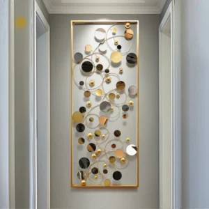 Metal Mirror Frame Wall Art (25x60 Inches)