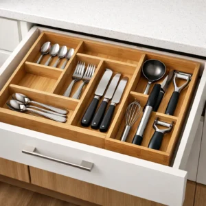 Expandable Drawer Organizer (Bamboo / MDF)