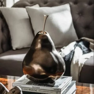 The Elegant Copper Pear Decor | Luxury Centerpieces & Home Accents | Luxury Home Decor