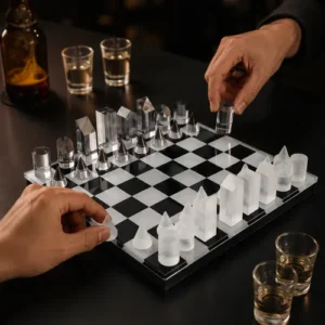 Crystal Geometry Chess Set