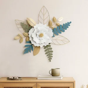 Floral Art Metal Wall Décor